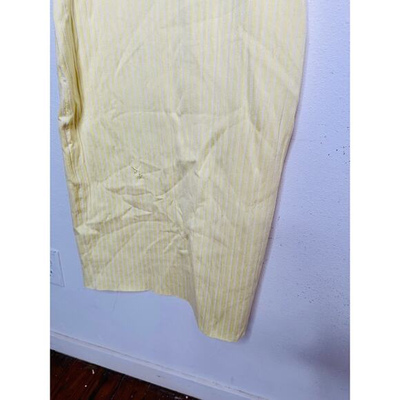 JASON WU Women's Light Yellow Ribbed Knit Sleeveless Form-Fitting Dress Size XS - Picture 7 of 16